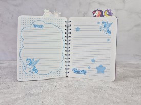 Cuaderno anotador con separadores UNICORNIO